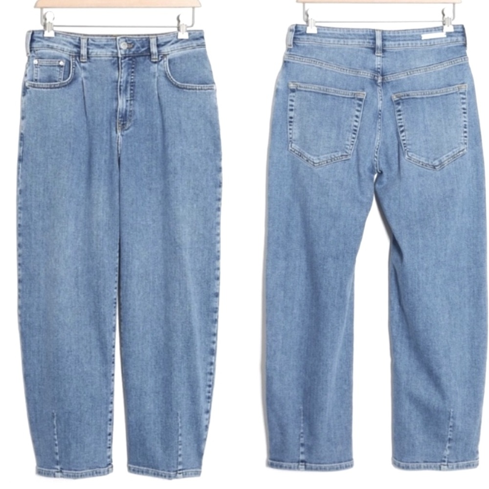 EUC Anthro Barrel Jeans